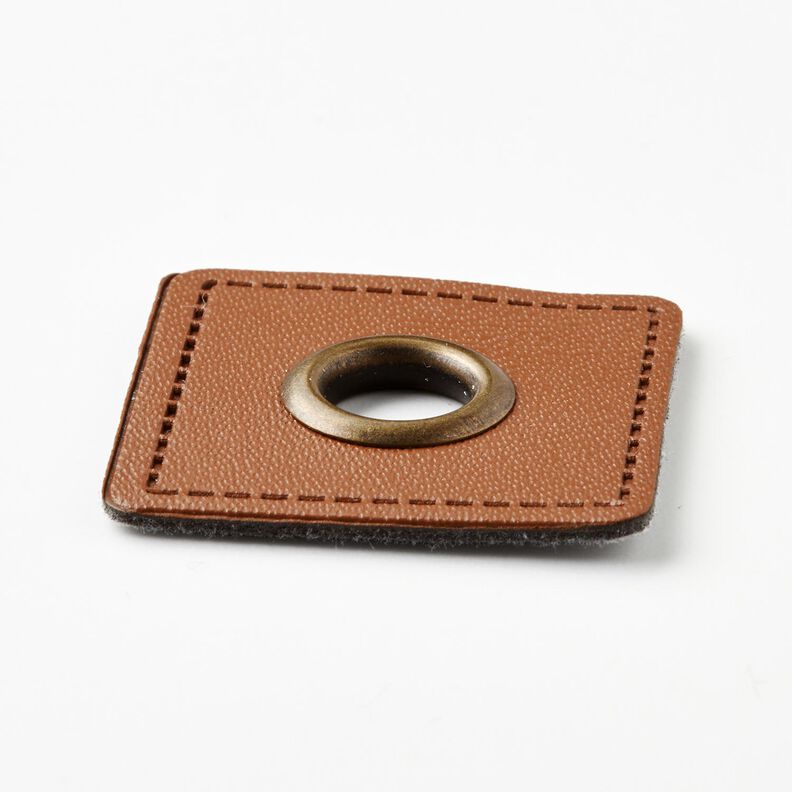 Parche de ojal [30 x 30 mm] – bronce/cobre,  image number 2