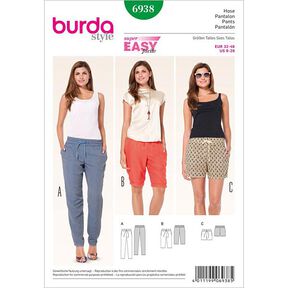 Pantalones / Bermudas / Shorts, Burda 6938, 