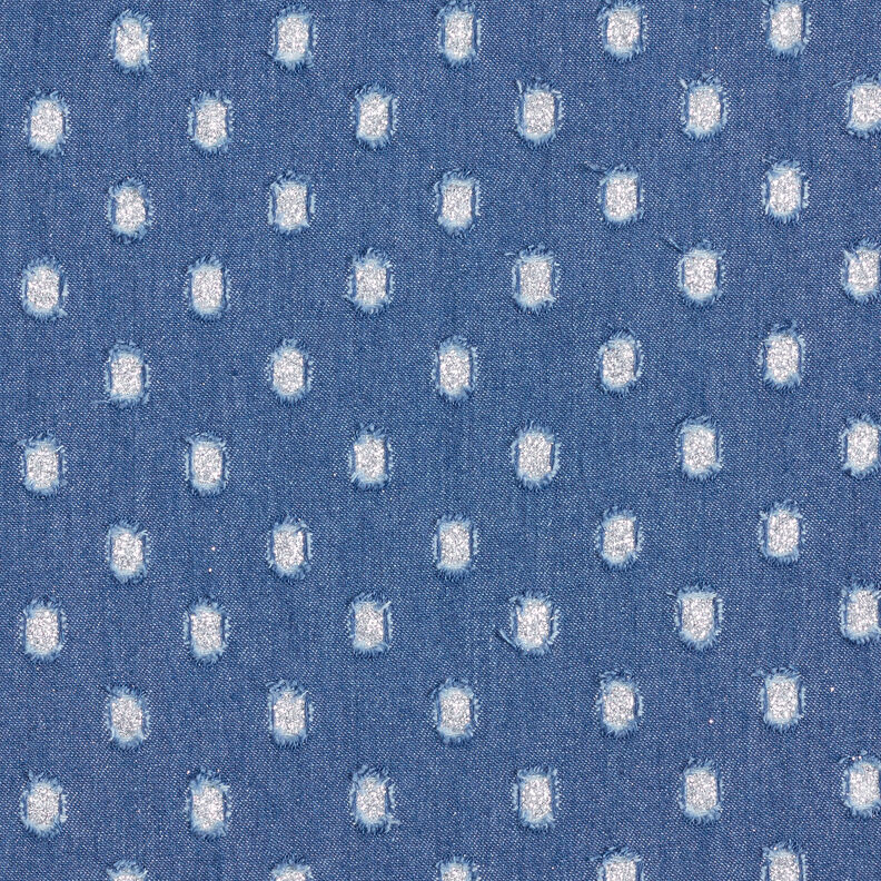 Punto de mezclilla con brillo – azul vaquero,  image number 1