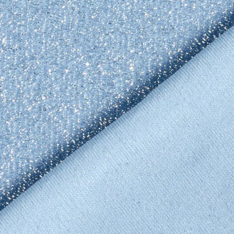 Tela de jersey Brillo de escarcha Glamour – azul claro,  image number 3