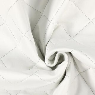 Tela de tapicería imitación de piel acolchada – blanco, 