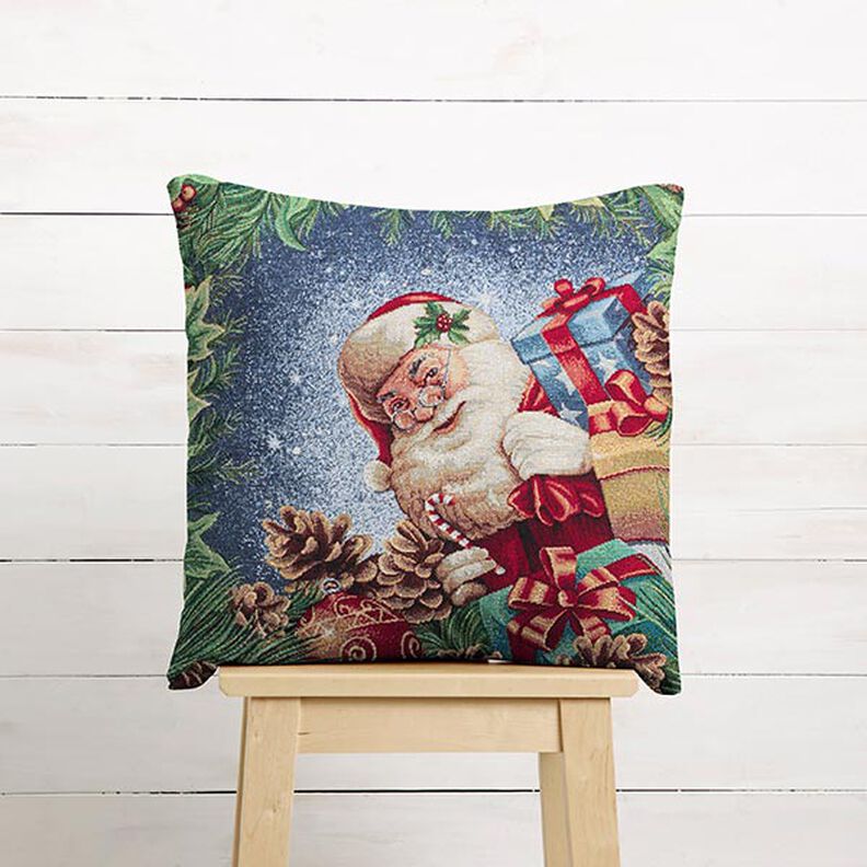 Panel Tapiz Regalo de navidad lurex – azul/verde,  image number 5