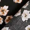 Tela de viscosa Flores delicadas – negro/albaricoque,  thumbnail number 4
