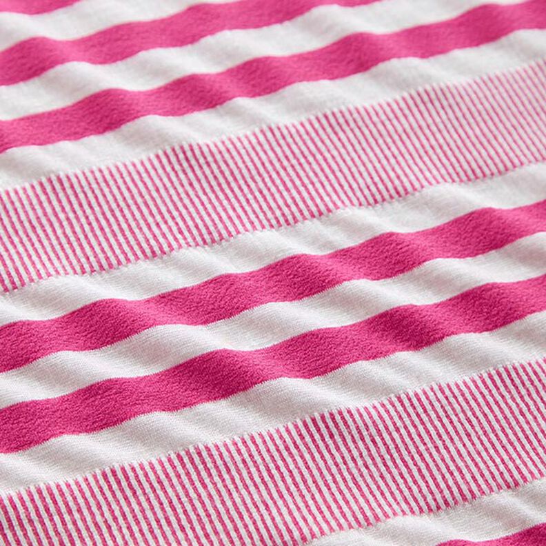 Tela de jersey de viscosa Estrellado – blanco/pink,  image number 2