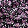 Tela de viscosa Mar de flores – negro/violeta pastel,  thumbnail number 2