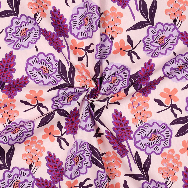 Popelina de algodón Fresh Flowers | Nerida Hansen – lila pastel,  image number 3