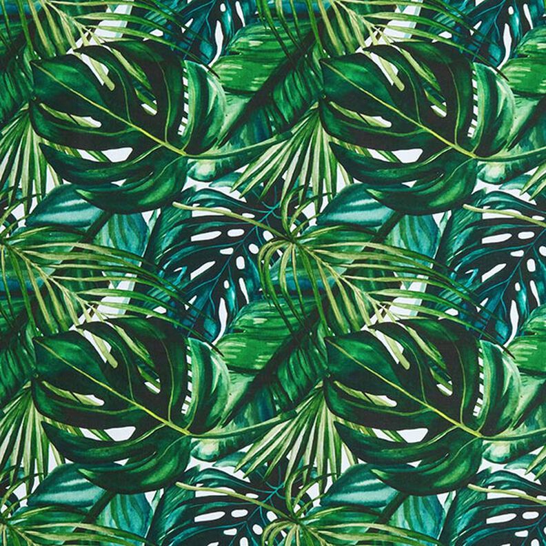 Tela decorativa Panamá media Hojas de palmera – verde,  image number 1
