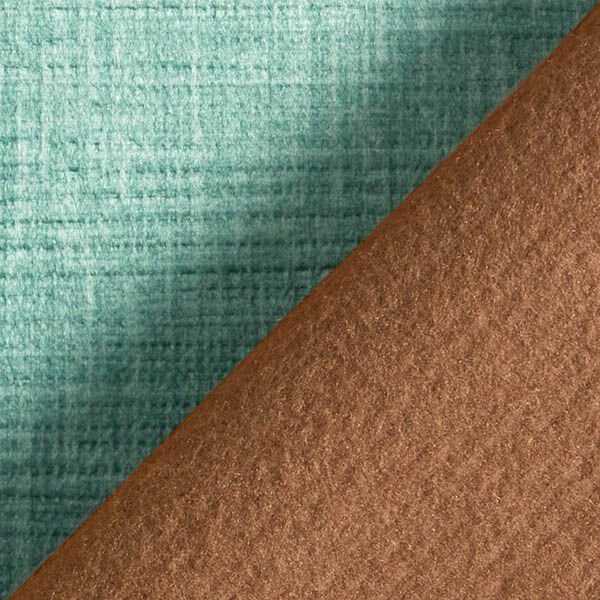 Tela de tapicería Estilo terciopelo suave en red – turquesa claro,  image number 3