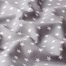Popelina de algodón estrellas medianas – gris/blanco,  thumbnail number 2
