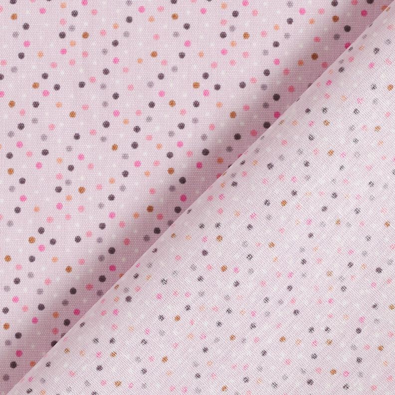 Popelina de algodón Mini puntos de colores – violeta pastel,  image number 4