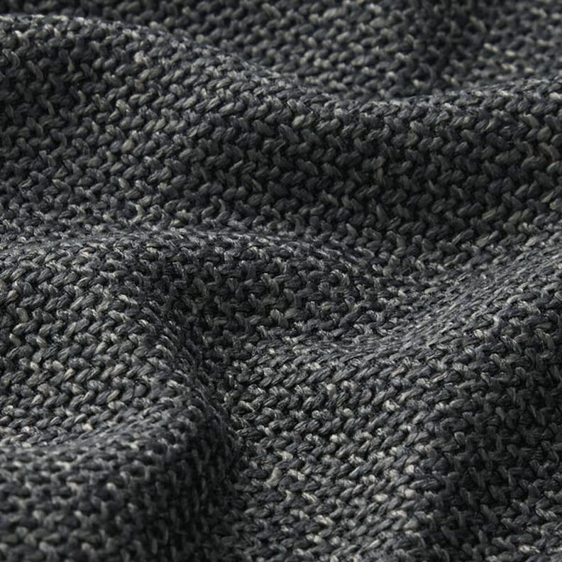 Tela de tapicería Sarga cruzada gruesa Bjorn – antracito,  image number 2
