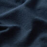 Tela de jersey mezcla de lino y algodón Uni – azul marino,  thumbnail number 2