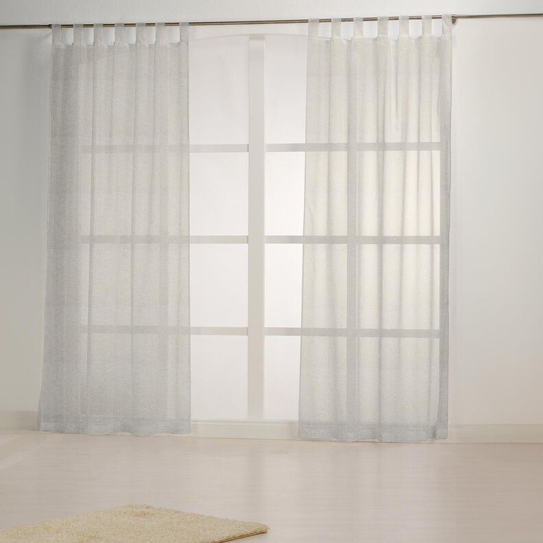 Tela para cortinas Mezcla de lino Uni – naturaleza,  image number 6