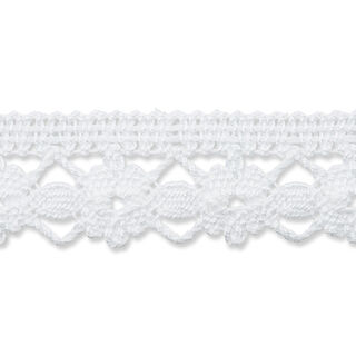 Encaje de bolillos [ 22mm ] – blanco lana, 