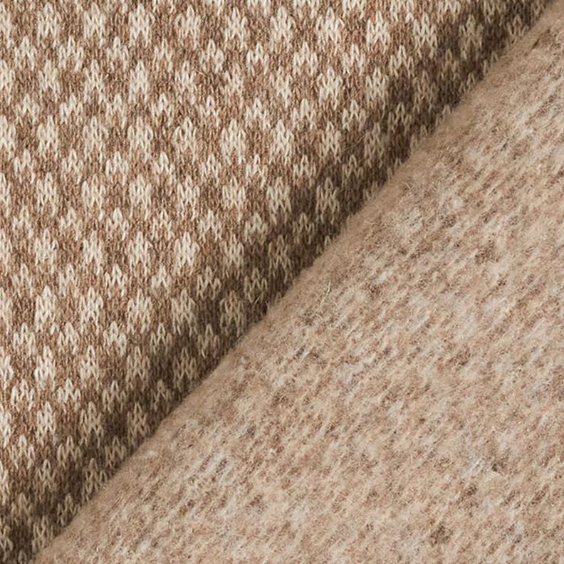 Mezcla de lana de punto estampado pavo real – anémona,  image number 3