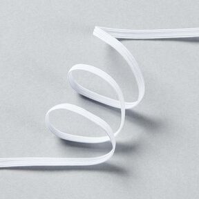 Cinta elástica [10 m | 5 mm] – blanco, 