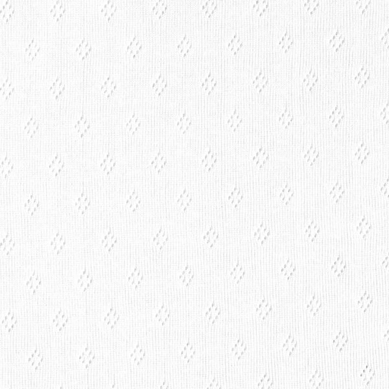 Jersey de punto fino con patrón de agujeros – blanco,  image number 1