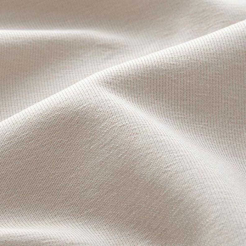 Tela de jersey de algodón Uni mediano – naturaleza,  image number 4