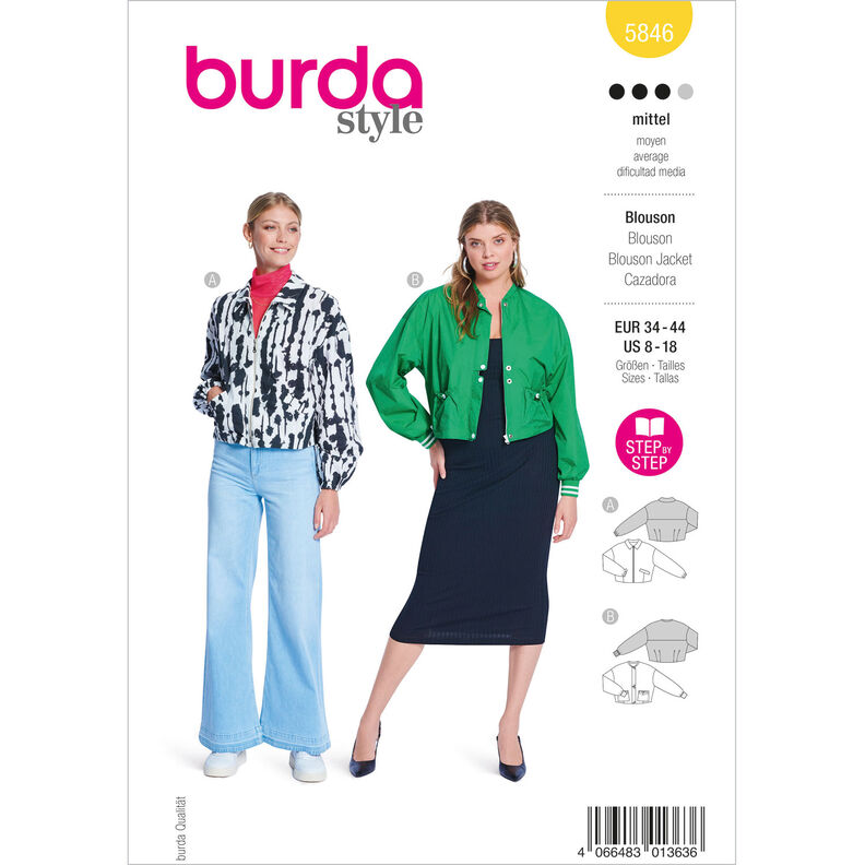 Blusa | Burda 5846 | 34-44,  image number 1