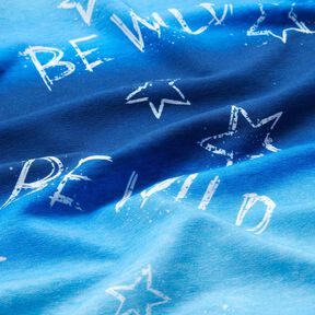 Felpa francesa Be Wild | Glitzerpüppi – azul real/blanco, 