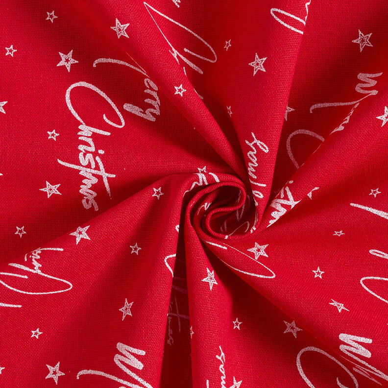 Tela decorativa Lona Felices Fiestas – rojo/blanco,  image number 3