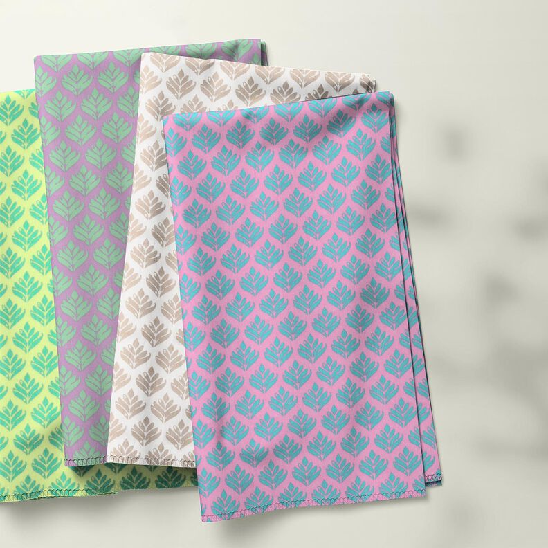 Algodón revestido Cuadros abstractos – blanco/anacardo,  image number 5