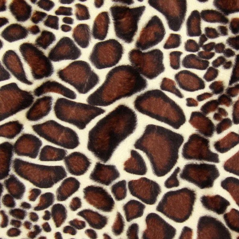 Imitación de piel de animal jirafa – marrón,  image number 1