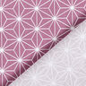 Tela de algodón Cretona Estrellas japonesas Asanoha – uva,  thumbnail number 4