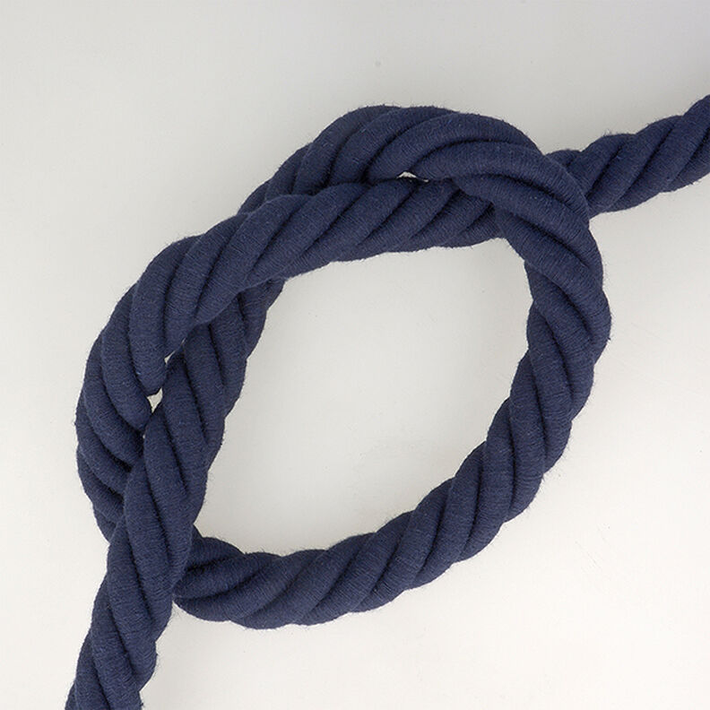 Cordón de algodón  – azul marino,  image number 1