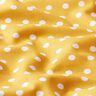 Popelina de algodón puntos grandes – mostaza/blanco,  thumbnail number 2