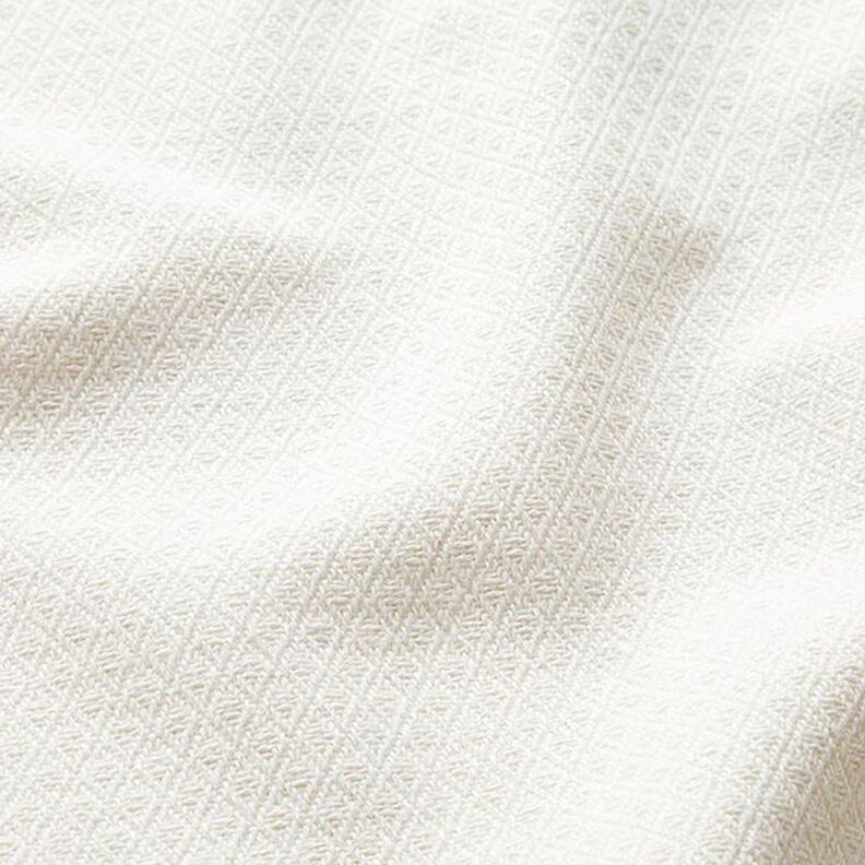 Tela decorativa Jacquard Rombos pequeños – blanco lana,  image number 2