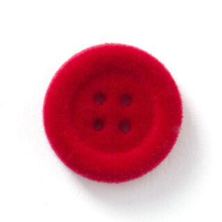 Botón de terciopelo 4 agujeros – rojo señal, 