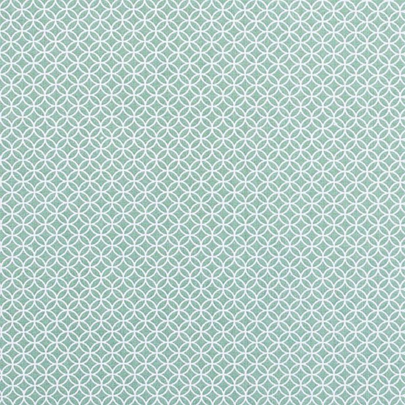Tela de algodón Cretona Pequeño diseño de mosaico – verde claro,  image number 1