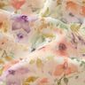 Tela de viscosa Dobby con estampado digital de acuarela mar de flores – marfil/lavanda,  thumbnail number 2