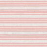 Tela de jersey de viscosa Rayas brillantes irregulares – blanco lana/rosado,  thumbnail number 1