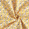 Tela de algodón Cretona triángulos mini – rosa oscuro/amarillo curry,  thumbnail number 3