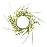 Decoración Guirnalda Floral con bayas [Ø11 cm/ 39 cm] – blanco/verde,  thumbnail number 1