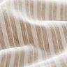 Mezcla de lino y algodón Rayas anchas – beige/blanco lana,  thumbnail number 2
