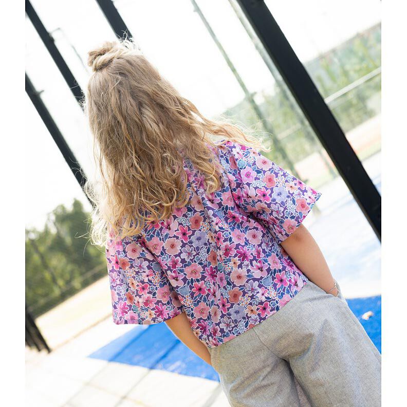 Popelina de algod&oacute;n Flores | Poppy Fabrics &ndash; azul negro,  image number 5