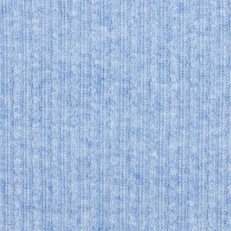 Tejido de punto con patrón de ochos melange – azul vaquero claro,  image number 1