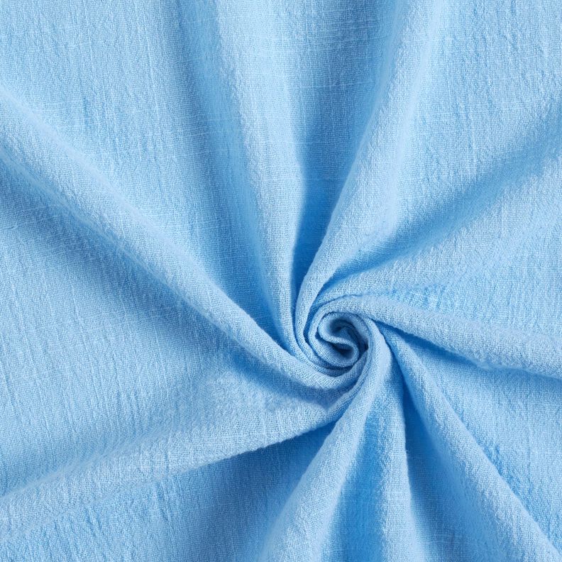 Tela de algodón aspecto lino – azul claro,  image number 1