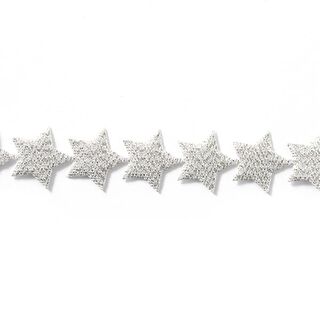 Guirnalda de estrellas autoadhesiva [20 mm] -plata, 