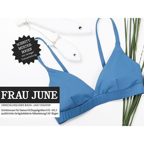 FRAU JUNIO - Bikini sin tirantes o top de yoga, Studio Schnittreif  | XS -  XXL,  image number 1