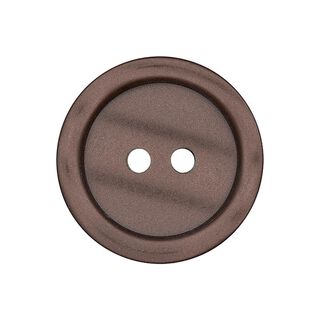 Botón de plástico de 2 agujeros Basic - marrón, 