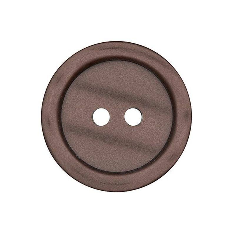 Botón de plástico de 2 agujeros Basic - marrón,  image number 1