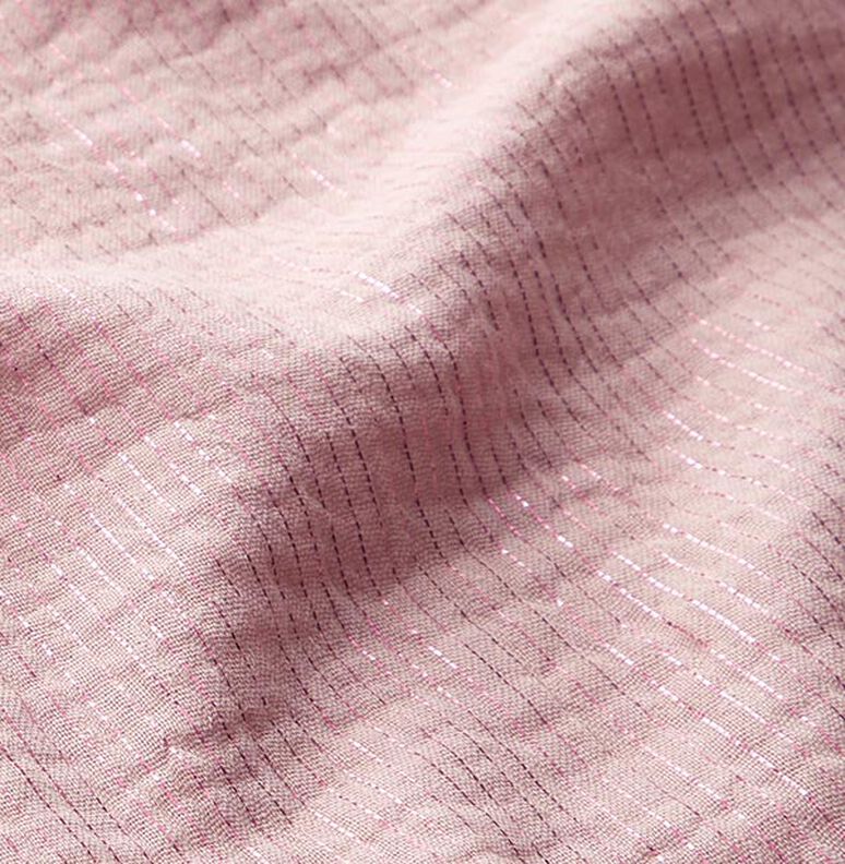 Muselina de algodón rayas brillantes – rosa,  image number 3