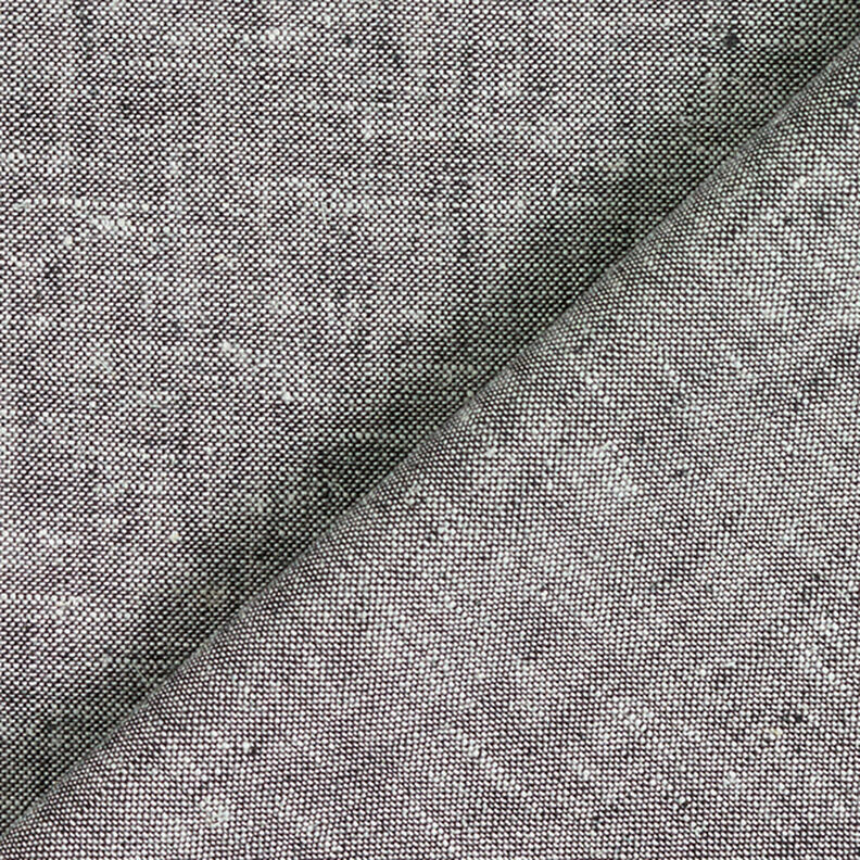 Lino y algodón Melange – negro,  image number 3
