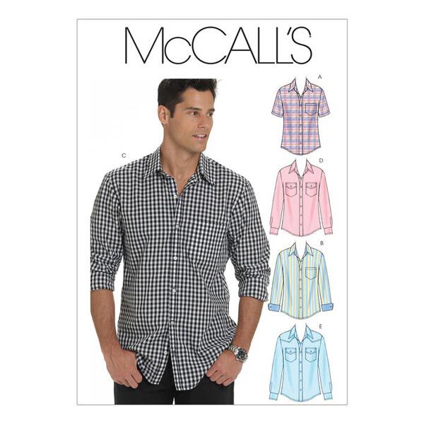 Camisa de caballero, McCalls 6044 | 34 - 44 | 46 -,  image number 1