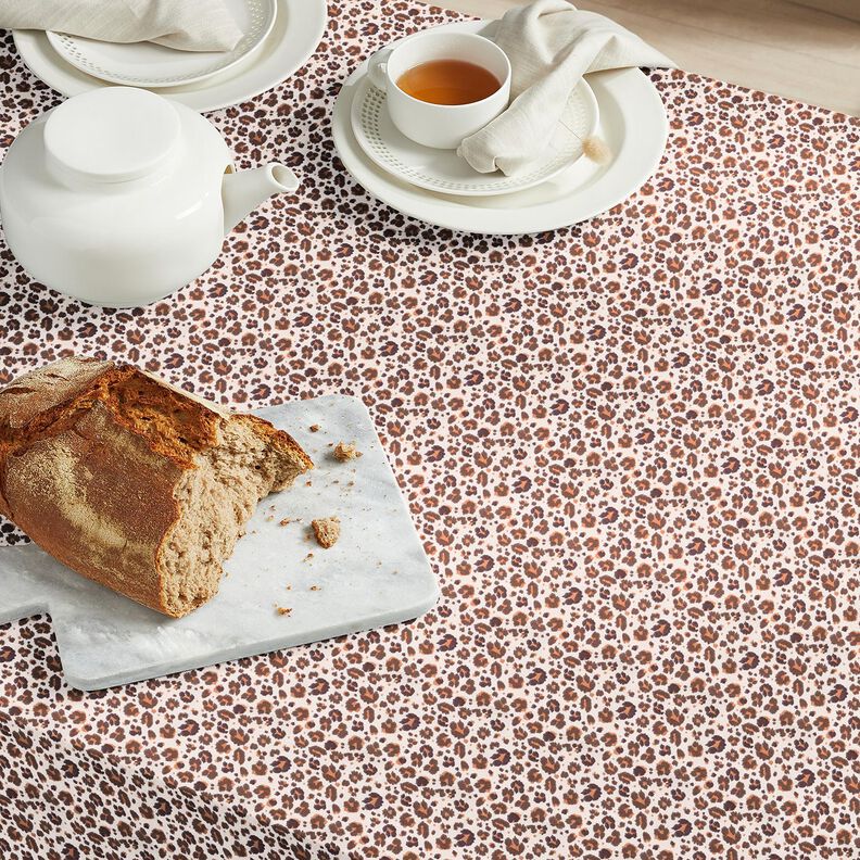 Tela de algodón Cretona Manchas grandes de leopardo – marrón medio/beige claro,  image number 5
