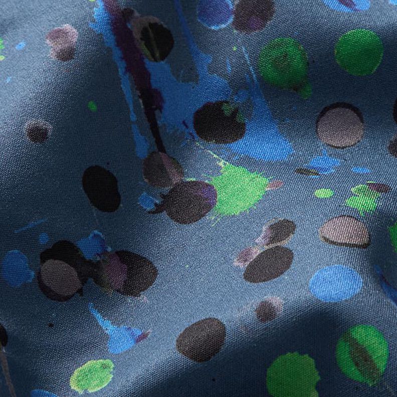 Tejido Softshell Galletas corriendo Impresión digital – azul vaquero/verde hierba,  image number 3